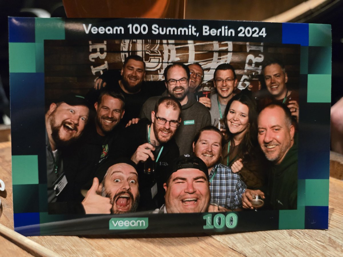 NZ_BenThomas's tweet photo. Well that's a wrap! #Veeam100Summit and holiday over for another year, and what experience it's been. So many memories with old friends and new, and always something learned. I can't wait to hopefully do it all again! Thanks to the Veeam team for an amazing event!
#Veeam100 https://t.co/dlQLZKuaN6