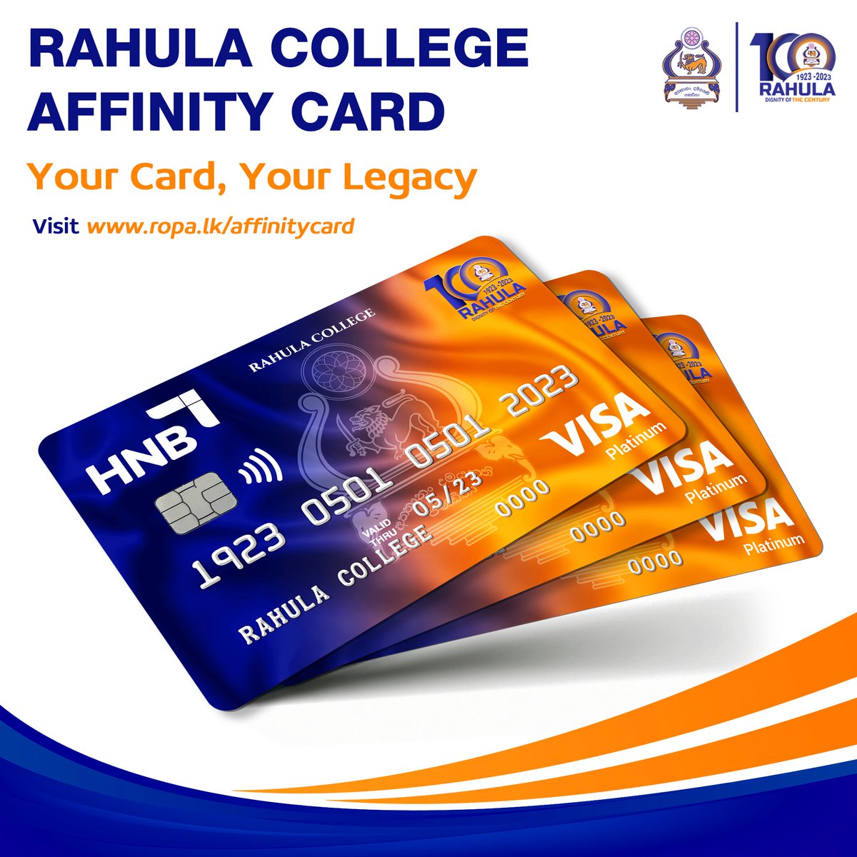 ropa_lk's tweet photo. Rahula College Alumni,
Show your school spirit with the exclusive Rahula Affinity Credit Card. Give back to #MotherRahula while enjoying benefits, offers and discounts.

Head on over to https://t.co/GrxzOAvMqt to get yours

@rahulacollege
#RahulaCollege #RahulaAffinityCard https://t.co/mP4OvpxUYt