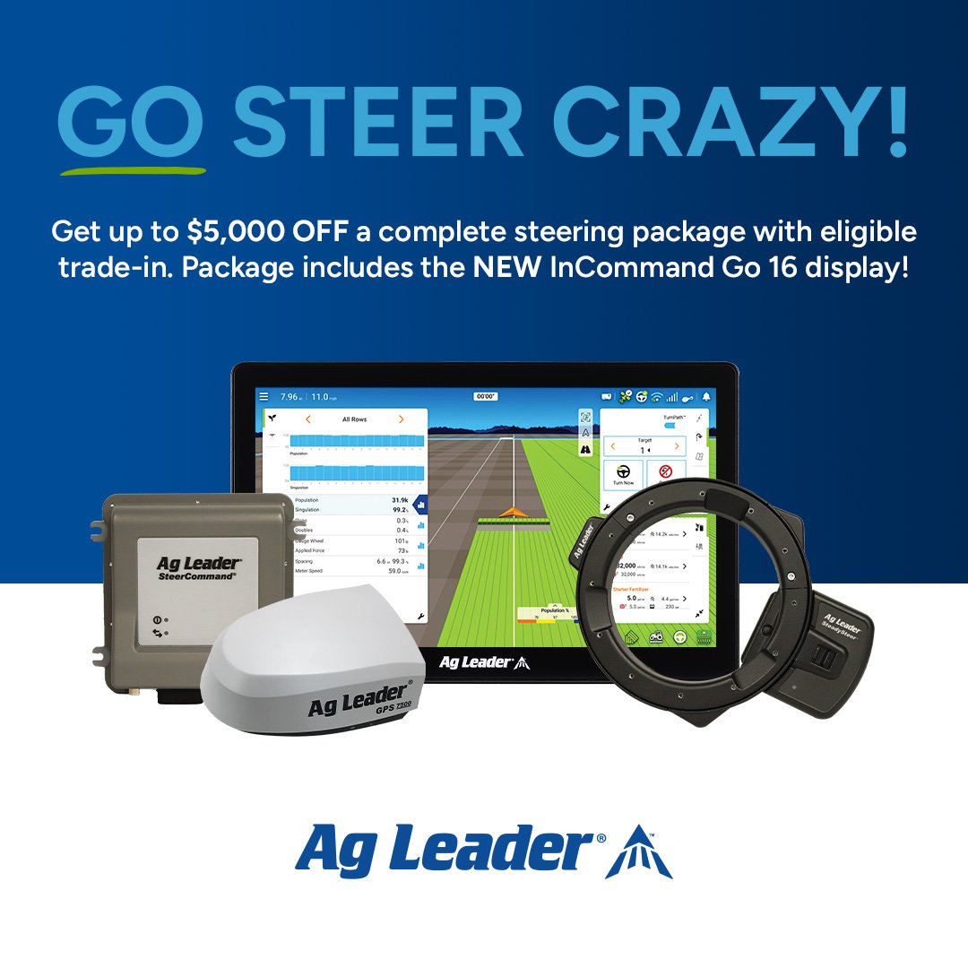 Now until the end of the year, take advantage of some great trade in programs! There are options for everyone; competitive trades, legacy SteerCommand, ParaDyme/GeoSteer trades, even assisted steering trades! PLUS half off TurnPath unlocks!
