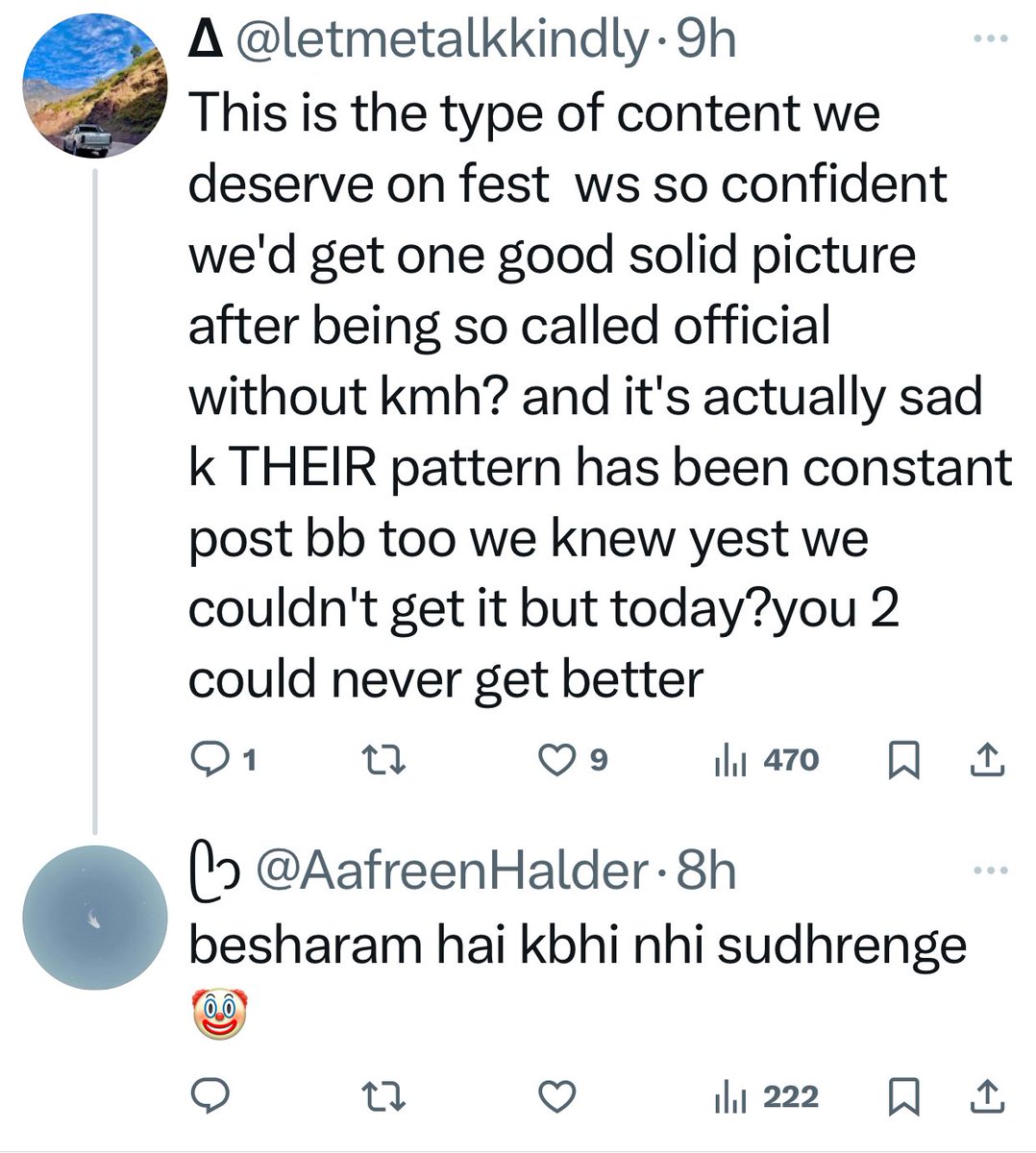 9mar2023's tweet photo. @saiketanrao your loser #saishi fans didn’t like the khairati content🤭🤭 stupid fans begged so much and got waste content😂😂 blind people not believing biggboss show was fake and drama nothing real😂😂 fans should ask for content with Addy baby🤭🤭
#saiketanrao #shivangikhedkar https://t.co/T2AEDJ578O