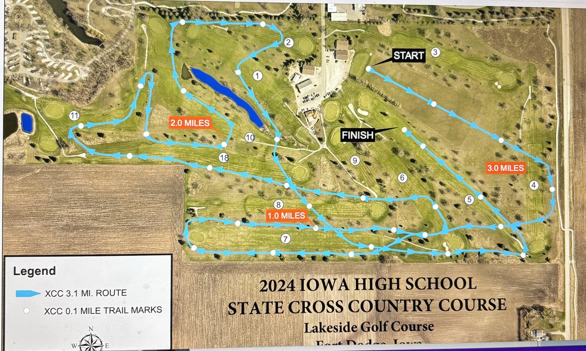 Good luck today Gavin Ryner!!!
State XC at Lakeside Municipal Golf Course Fort Dodge.
CS XC Strong!