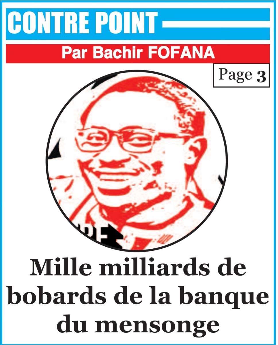 Sonko "s’est construit une réputation basée sur la stratégie du mensonge et de la manipulation au moyen de discours populistes, d’accusations infondées, de déclarations grotesques et non factuelles, et de promesses souvent déconnectées des réalités"

lequotidien.sn/mille-milliard…
