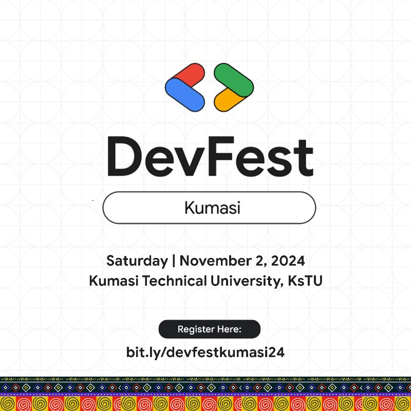 s_amankwaah's tweet photo. DevFest Kumasi 2024, happening live now
#google #DevFest #devfestkumasi https://t.co/vEUZTMbYhe