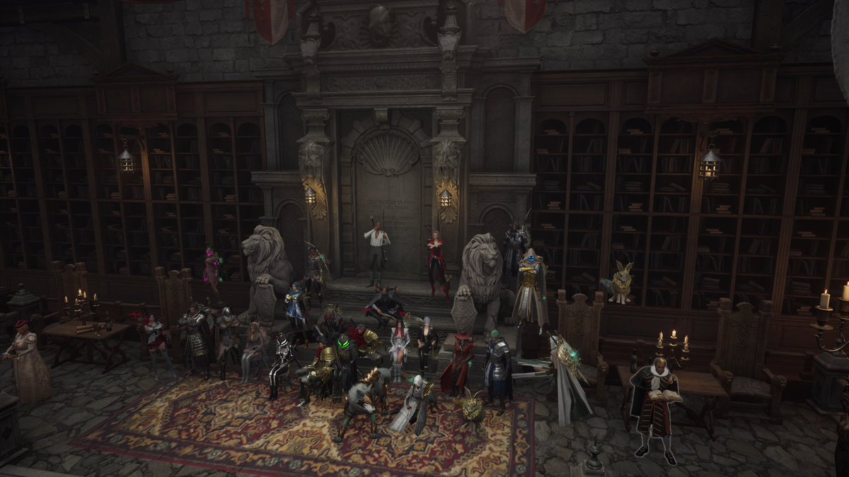 [スロリバ]　ギルドレイドあとの記念写真