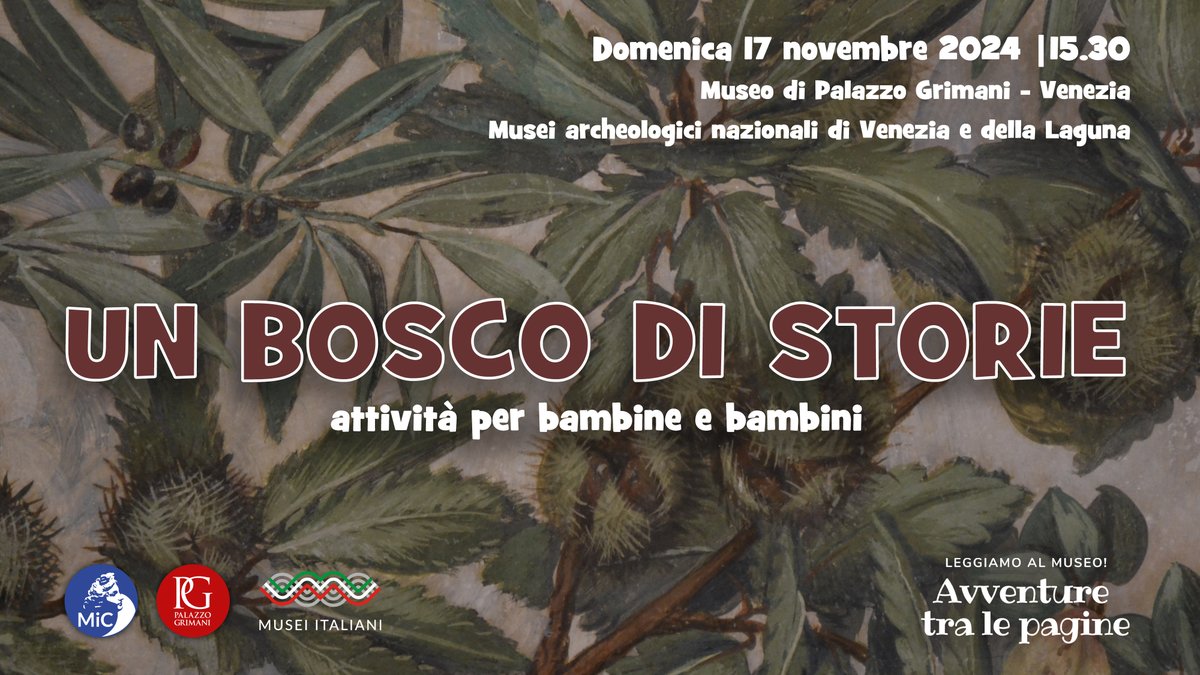 PalazzoGrimani's tweet photo. Domenica 17 novembre alle 15.30 per #Avventure fra le pagine #PalazzoGrimani propone la lettura di alcune fiabe da "I quattro libri di lettura" di Lev #Tolstoj. Seguirà un laboratorio ispirato ai racconti letti e alle immagini del #Museo. Info e prenotazioni 041 2411507 #Kidpass https://t.co/0P70Jdnbjd