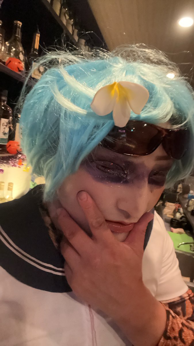 azami999's tweet image. 今夜はこれでいこう！
#黒崎#シエル#ハロウィン#女装