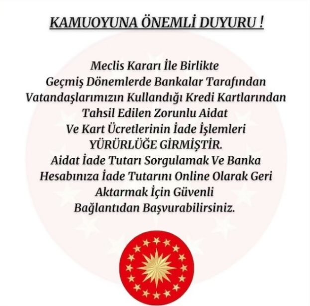 TurhanBozkurTV's tweet photo. 🛑 Dolandırıcılar “Kredi kartı aidatı geriye dönük ödenecek” tuzağı kurdular. Sakın kale almayın! https://t.co/YAbRhYhT68