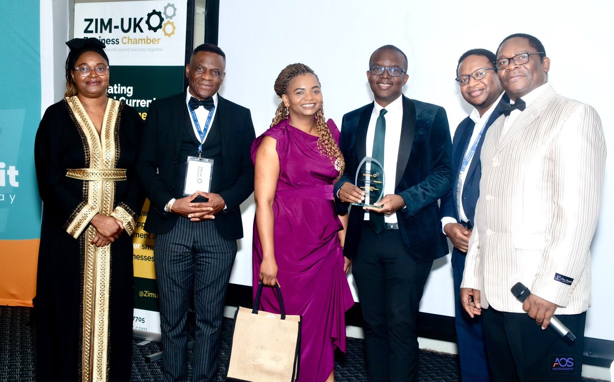 I am grateful to receive this recognition from the Zim UK Business Chamber! This award is a significant milestone in my journey, and I appreciate having my efforts celebrated by an organization focused on growth in the Zimbabwean and UK business communities. Thank you!
