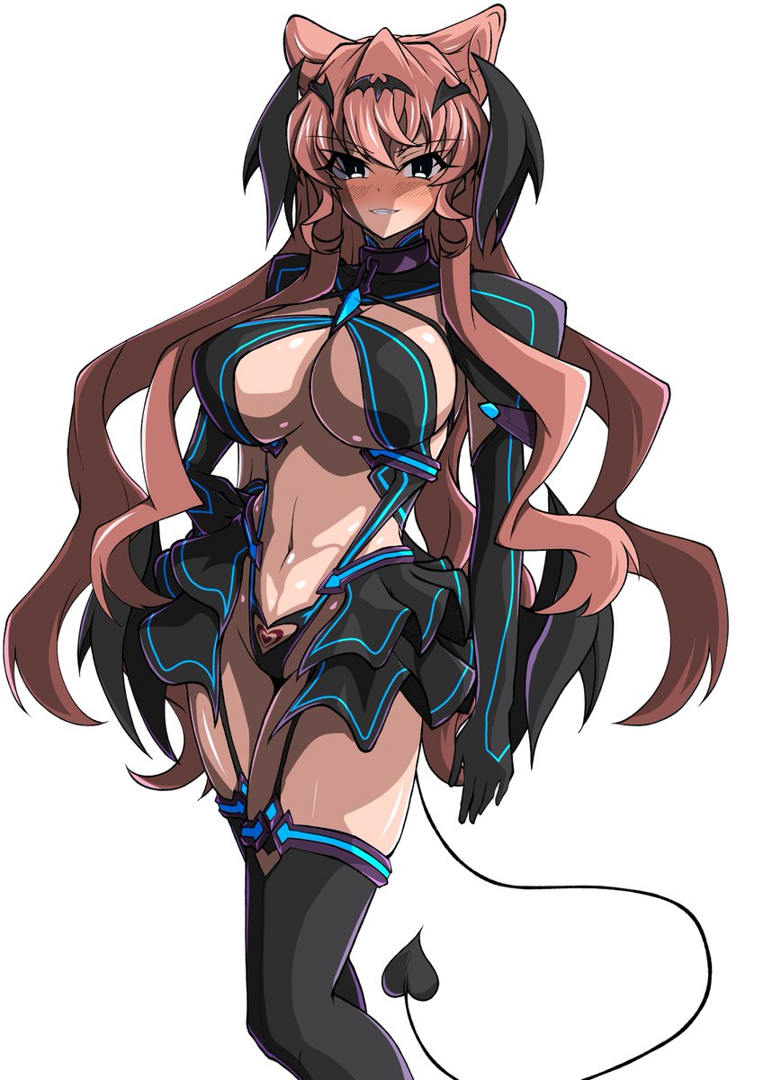 pixivリクエスト:らくがきプラン  その393
内容「シンフォギアのマリア・カデンツァヴナ・イヴがリベレイター・アザリンの衣装を着てサキュバスになっているところを見たい」 