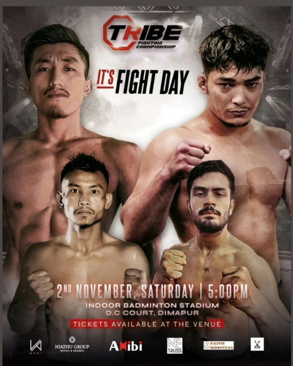 seezefire's tweet photo. Tribe Fight Championship... Happening in Dimapur, Nagaland.
Crazy vibe, amazing people and I'm sure the fights are going to be awesome. https://t.co/NcWTIIAWI6