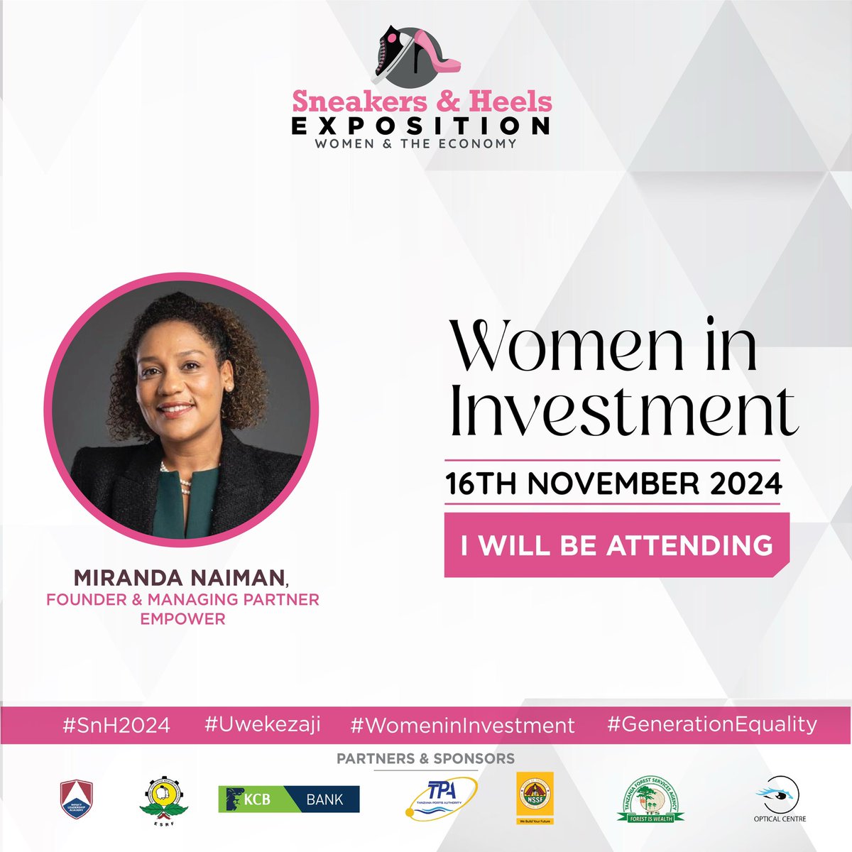 SnH_Tz's tweet photo. @MirandaNaiman will be one of our panelists at our upcoming #6thSnH https://t.co/gx5YPnluaF