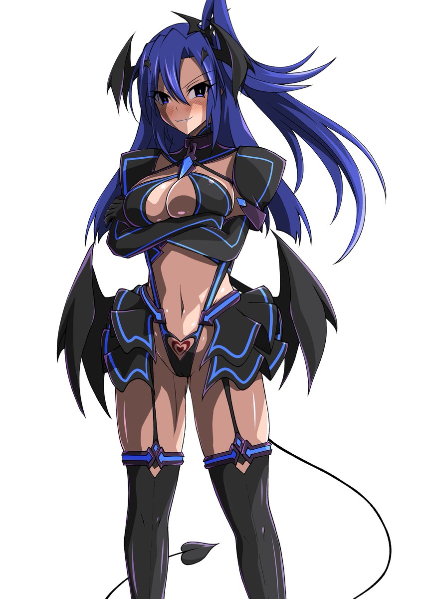 pixivリクエスト:らくがきプラン  その392
内容「シンフォギアの風鳴翼がリベレイター・アザリンの衣装を着てサキュバスになっているところを見たい」 