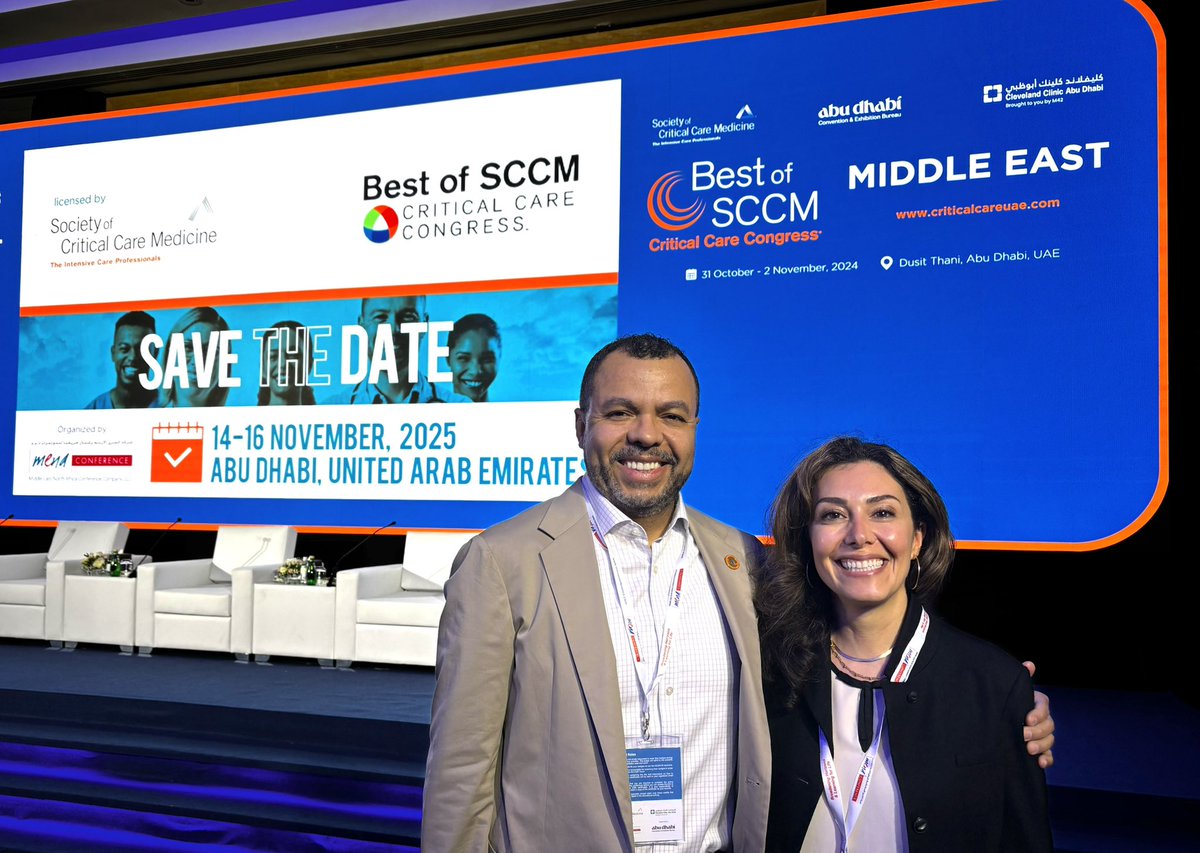 A new purpose has been defined for critical care education as we conclude the Best of <a href="/SCCM/">SCCM</a> - Middle East. 

Here is the date for our meeting in 2025!

The presence of my closest SCCM collaborator here in the UAE was truly amazing. <a href="/NikraDoc/">Sara Nikravan, MD, FASE, FCCM</a>