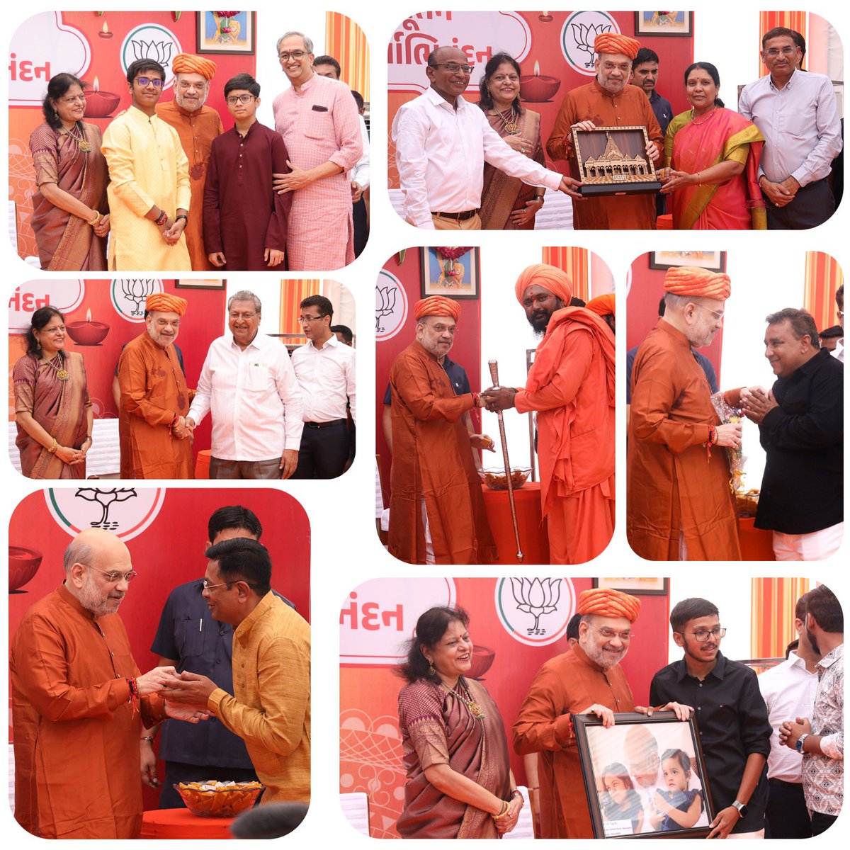 આજે નવા વર્ષના શુભ અવસર પર અમદાવાદ ખાતે મારા નિવાસસ્થાને આયોજિત 'સ્નેહ મિલન કાર્યક્રમ'માં વિસ્તારના રહેવાસીઓ તેમજ કાર્યકર્તાઓને મળીને નવા વર્ષની શુભકામનાઓ પાઠવી. આ નવું વર્ષ દરેકના જીવનમાં સુખ, સમૃદ્ધિ અને ઉત્તમ સ્વાસ્થ્ય લઈને આવે.

आज नववर्ष के शुभ अवसर पर अहमदाबाद में अपने आवास