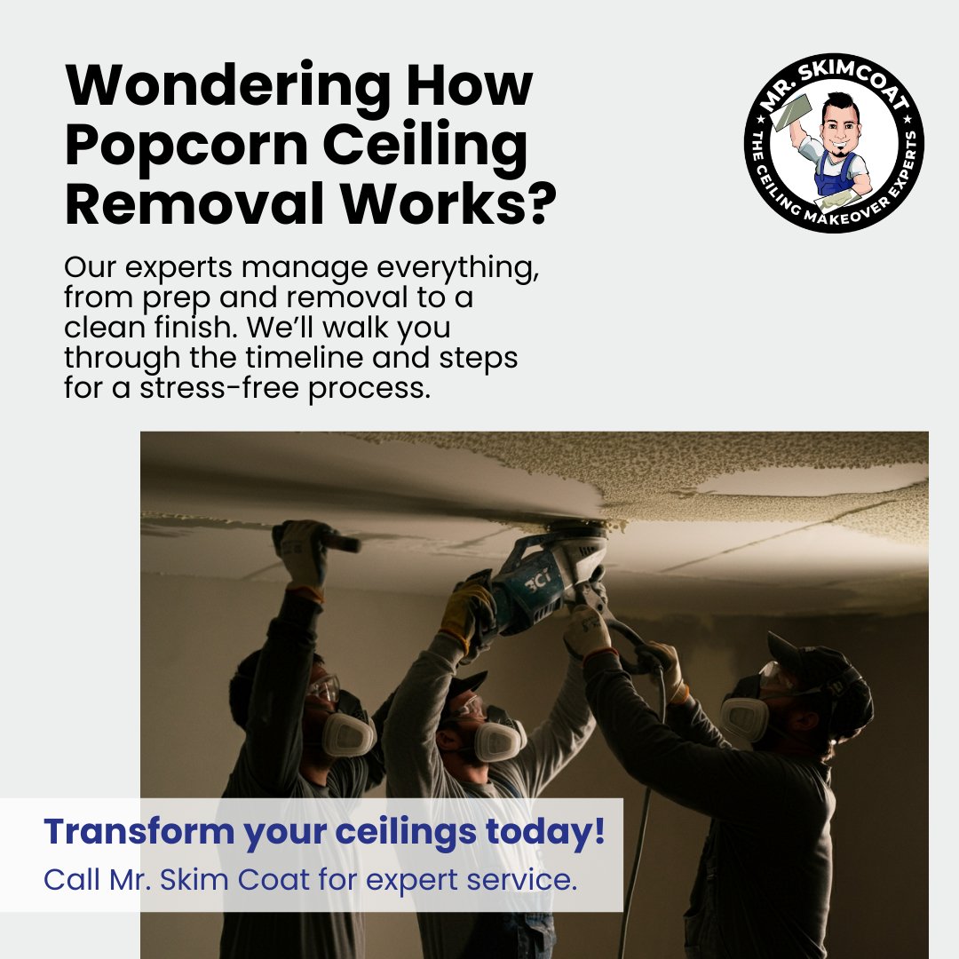mr_skimcoat's tweet image. Popcorn ceiling removal without the hassle! Mr. Skim Coat ensures protected spaces, on-time results, and a stunning finish. Enjoy a modern ceiling—no effort needed! 

📞 416-994-7809 

#CeilingUpgrade #HomeRenovation #TorontoHomes