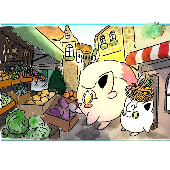 サケブシッポ・プリン🥗🖼️

#ポケモン 
#ポケモンイラスト 
#Pokemon 