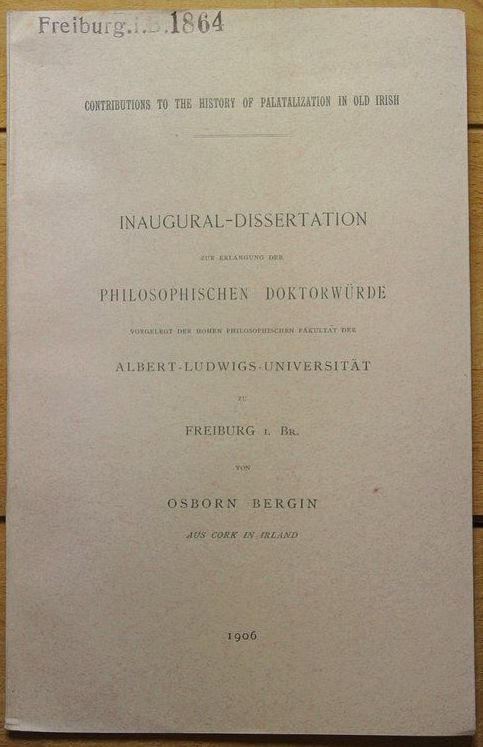 #OTD Osborn Bergin (1873-1950) would have turned 151 🎂 Bergin was an expert on (Old) Irish language and literature, a translator of early Irish texts, and a poet. He formulated the so-called Bergin’s Law pertaining to word order in Old Irish.

#LinguisticBirthdays #Histlx