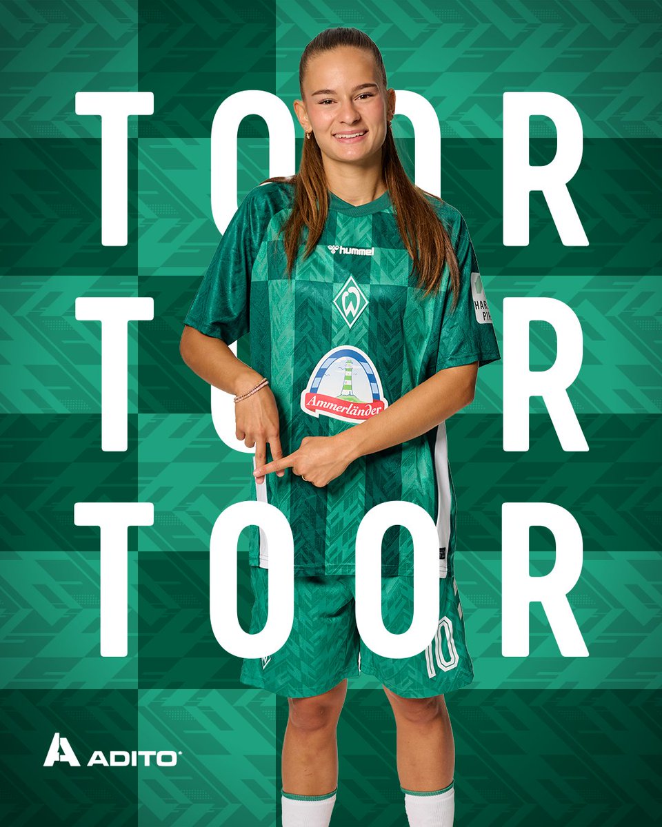 werderfrauen's tweet photo. ⏱️ 69. Min  

JAAAAA!! 💚🤍

Gekommen, um zu treffen. Tuannaaa Mahmoud 💪

 ⚽1:0 #SVWSGS | #Werderfrauen | #Werder https://t.co/4HYXiXgyGQ