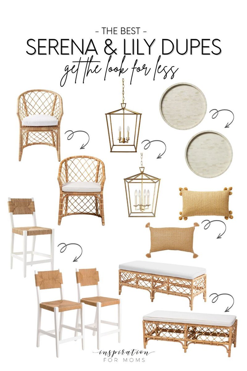 inspirationfor's tweet image. A look at gorgeous Serena and Lily dupes that will give you the look for less! If you love their modern, beachy vibe but not the hefty price tag, this is how to get their style for your home. See all the dupes here: bit.ly/3TYNu5V #serenaandlily #dupes #lookforless