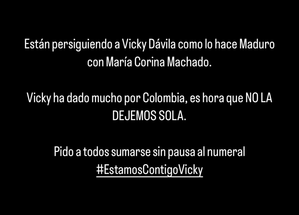 jarizabaletaf's tweet photo. Vicky nunca nos ha dejado solos, es hora de acompañarla.

Pido a todos los que vean esta imagen, replicarla y sumarse al numeral #EstamosContigoVicky https://t.co/3Ge5KyDFvQ