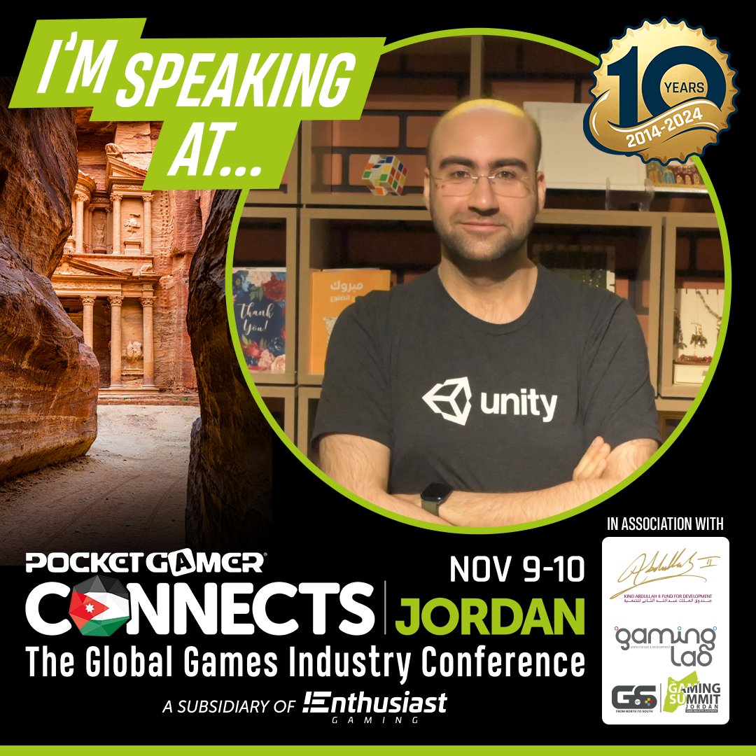 DanarKayfi's tweet photo. 🔥Super Excited! 🔥
Can't wait to meet you all at #PGCJordan @pgconnects 9-10/Nov/2024
جدا متحمس ان التقي بيكم في مؤتمر بوكيت جيمر كونيكت في الاردن!
#PGConnects #JordanConference #GamesConference #GamesIndustry #GameSpeakers #GameDev #IndieDev #تطوير_الألعاب https://t.co/hjJX0c4iAd