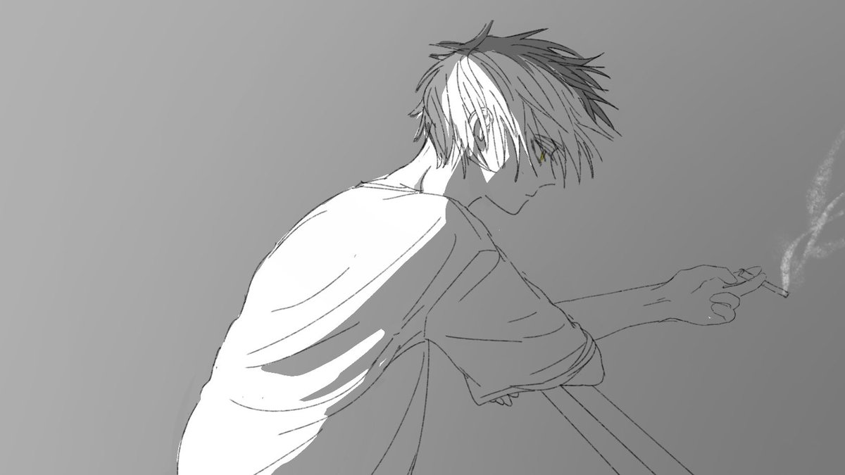 前描いてそのまま放置してた初期🌸さん置いてく
最近横顔ばっか描いてる 