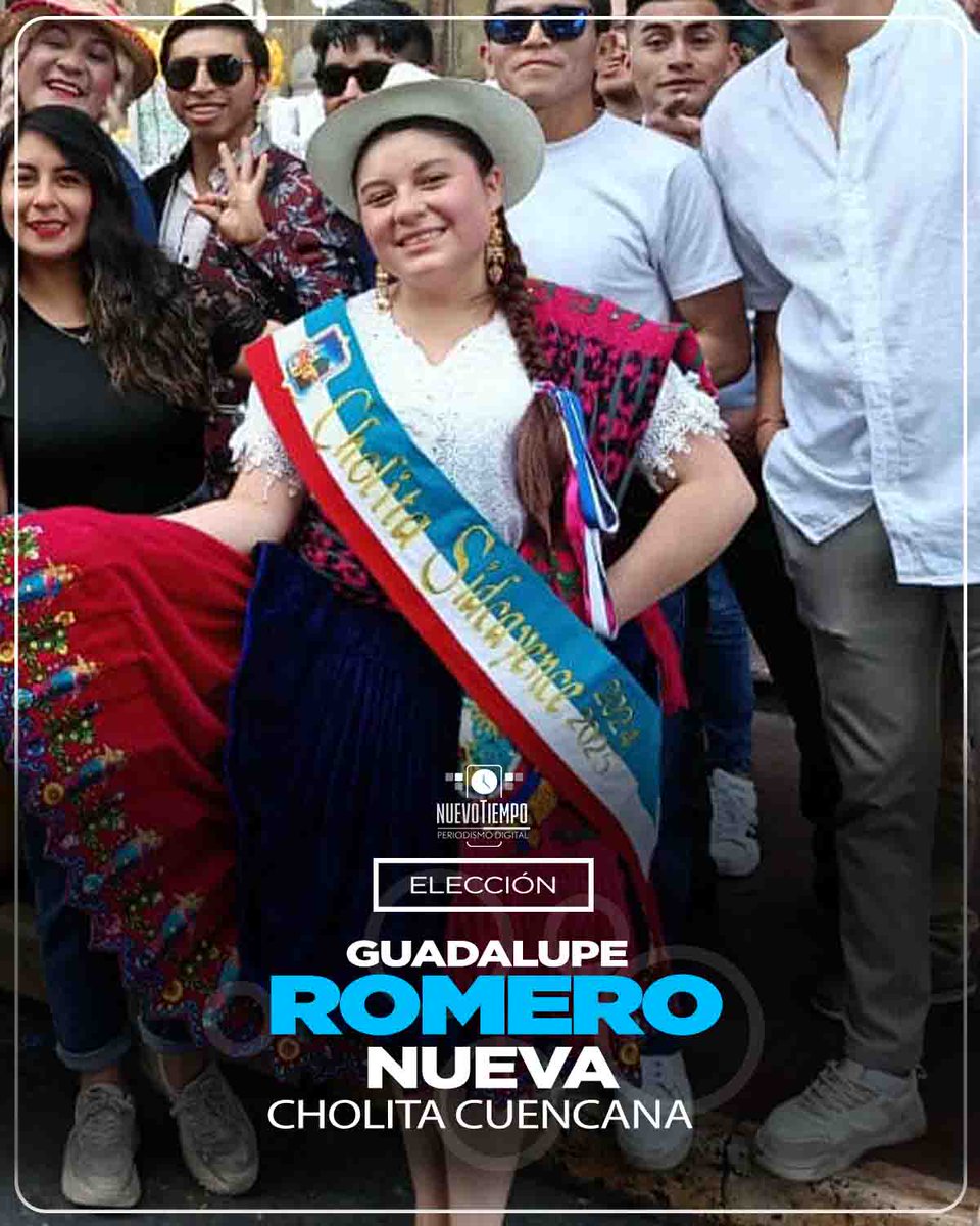 NuevoTiempoCue's tweet photo. #FiestasCuenca l
De #Sidcay es la nueva #CholitaCuencana
Guadalupe Romero fue electa nueva #CholitaCuencana2024, el acto se desarrolló la noche del viernes 1 de noviembre en el estadio de la parroquia #Paccha.
#204Años
#IndependenciaCuenca
#NuevoTiempoCuenca