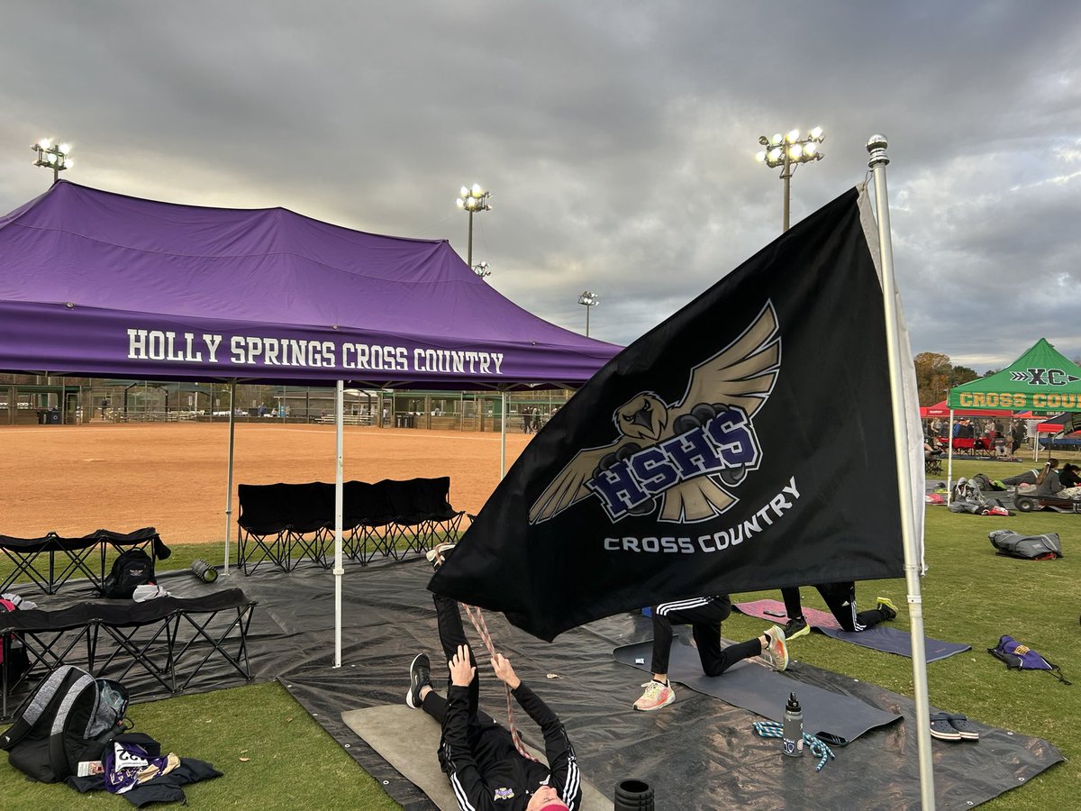 Best of luck <a href="/HSHSXC/">Holly Springs XC</a>   At the NCHSAA state championships.  Great day to run fast.   Go Hawks!!!!