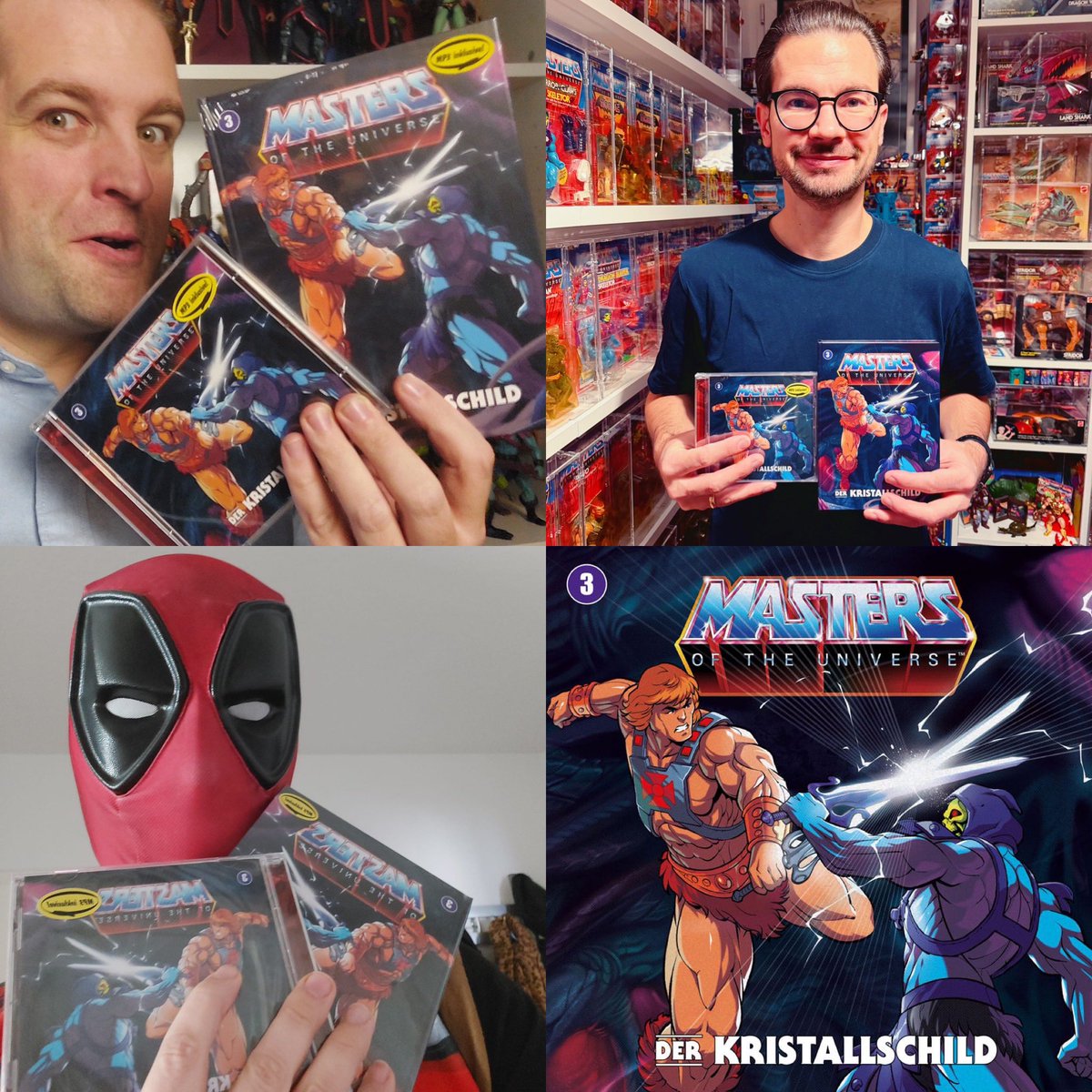 Neu in der Redaktion | Seb, Gordon und Michael haben Rezensionsexemplare des neuen Hörspiels der RETROFABRIK, Der Kristallschild, bekommen. Vielen Dank an euch Frank und Musti. 

Bald in der Besprechung im DHQ. 🙂

#mastersoftheuniverse #motu #heman