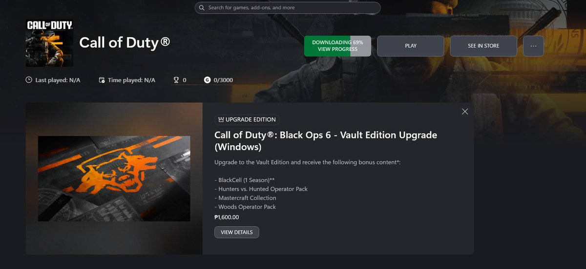 ArcadePreMan's tweet photo. Trying BO6 now https://t.co/xSG4wSErpZ