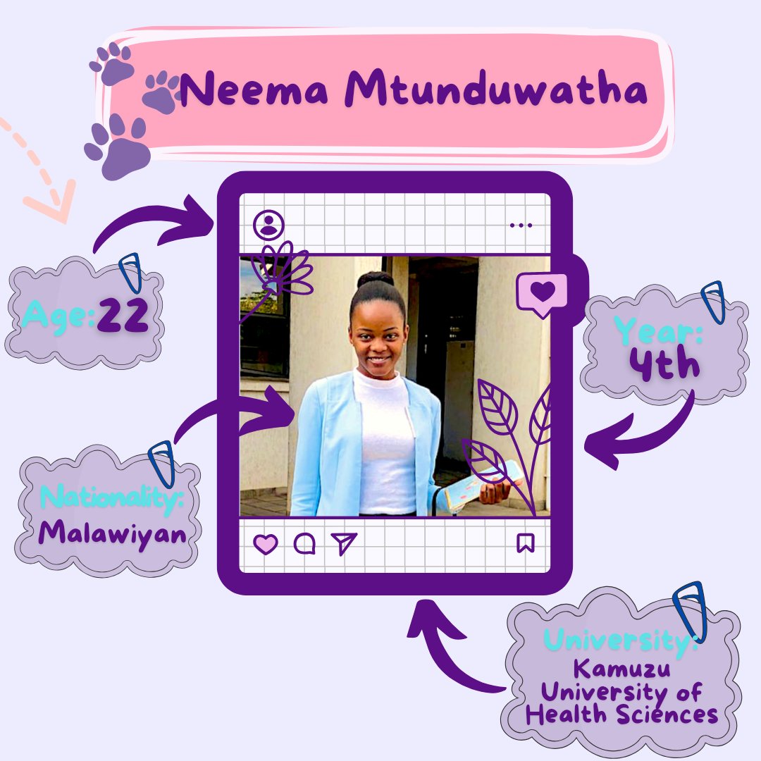 FAMSA_SCOPE's tweet photo. Meet Neema Mtunduwatha, a 4th year medical student from Malawi who is currently serving as the Regional Coordinator for SCOPE Southern Africa! https://t.co/WHWfaH24k1