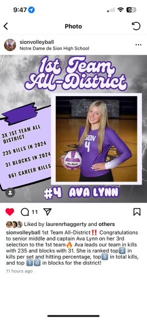 Beyond proud of ⁦<a href="/Ava_Lynn12/">Ava Lynn</a>⁩ and all she’s achieved in volleyball! Watching her hard work and dedication pay off has been amazing. Keep chasing those dreams! #girldad