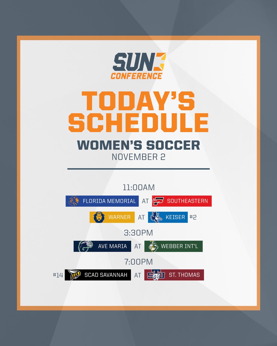 SunConference's tweet image. It’s the final day of conference matchups for #SUNMSOC and #SUNWSOC!

By tonight, we&apos;ll have our regular season champions!

Tune in 📺thesundigitalnetwork.com