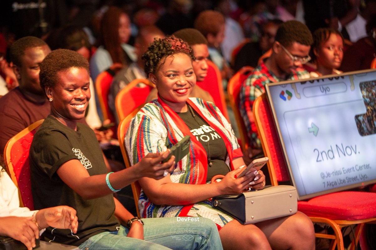 gdg_uyo's tweet photo. Did you connect with someone today? 🤗

Quote this post with your pictures using the official hashtags. 🥳

#DevFest #DevFestUyo #Devfest2024 #DevFestUyo2024 https://t.co/EIFipxtsRn