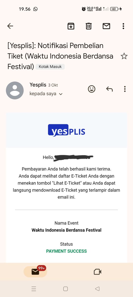 wnedsa's tweet photo. WTS 1 tiket konser WIB (Waktu Indonesia Berdansa) dijual karena mendadak ada kepentingan kerjaan.

Dijual 120k 1 tiket (belum jadi gelang nanti dibuatkan surat kuasa). Harga bisa nego jugaa

#WIB #WaktuIndonesiaBerdansa #WTS #zonauang https://t.co/XTer4xqR1x