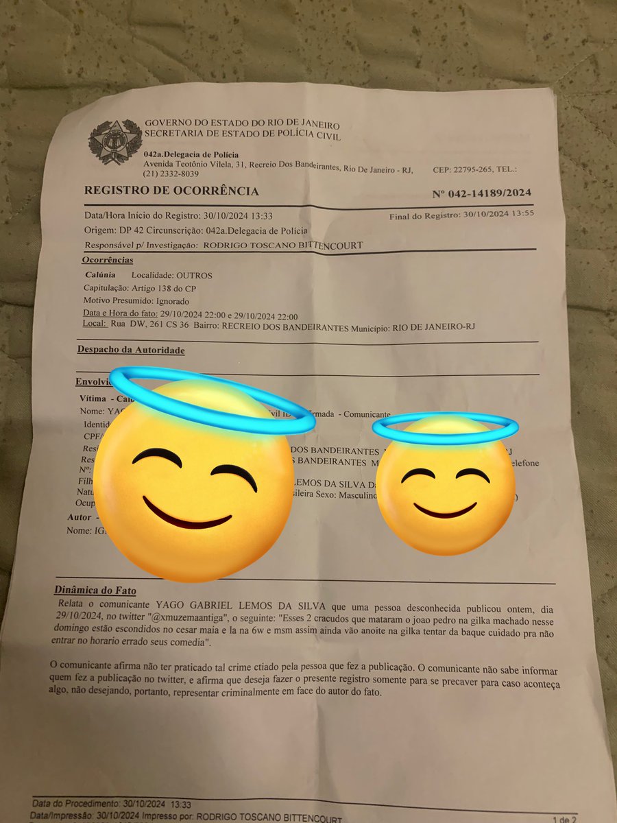 Yagosantos882's tweet photo. Coe rapaziada se poder ir lá no perfil da paginar e denunciar vou agradecer muito!!!! https://t.co/BK12q7chB2