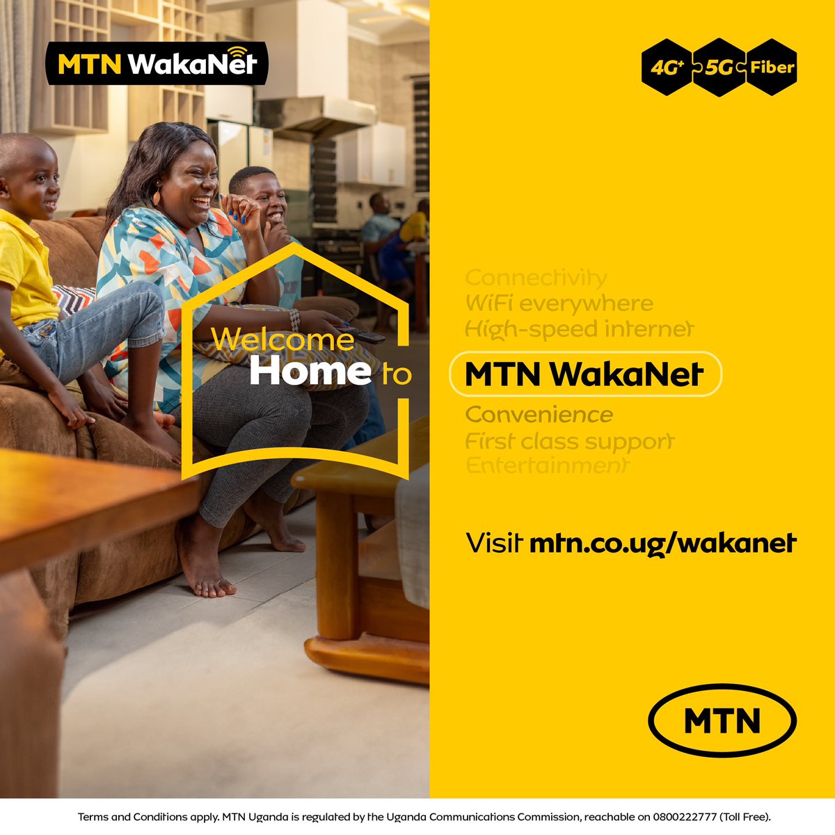 mtnug's tweet photo. Enjoy streaming, playing &amp; working at home with high-speed internet starting at 60Mbps for just 130k.👌🏽 #MTNWakanet

Visit https://t.co/OkYalKak8C to get connected today! https://t.co/7hd5P9s1CM