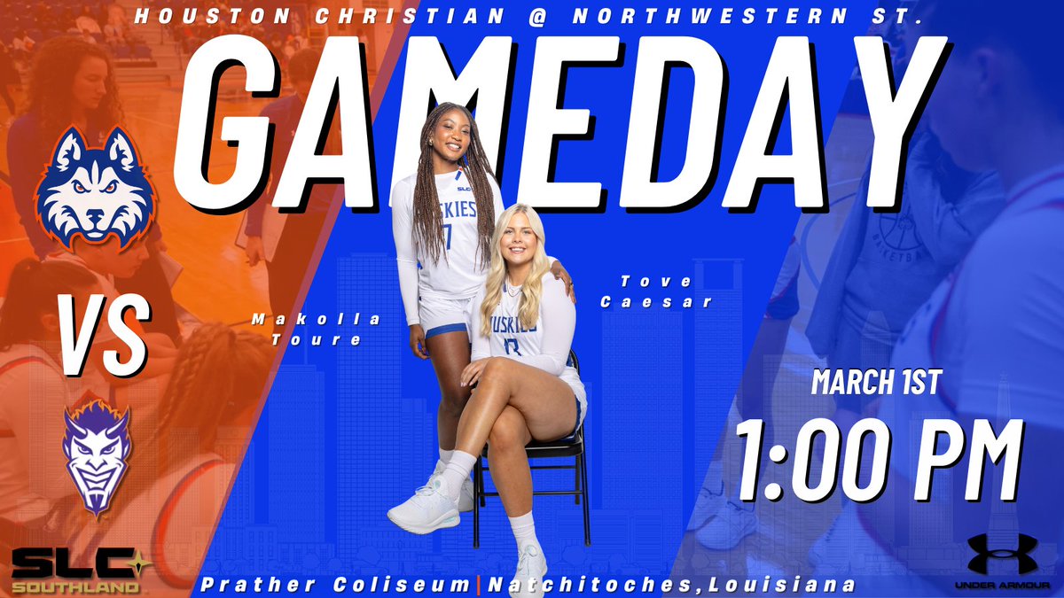 HCU Women's Basketball (@hcuwbb) on Twitter photo Last regular season SLC game on deck:
π Northwestern State Lady Demons
π Natchitoches, Louisiana
π 1:00 PM
πΊ ESPN+ Last regular season SLC game on deck:
π Northwestern State Lady Demons
π Natchitoches, Louisiana
π 1:00 PM
πΊ ESPN+
