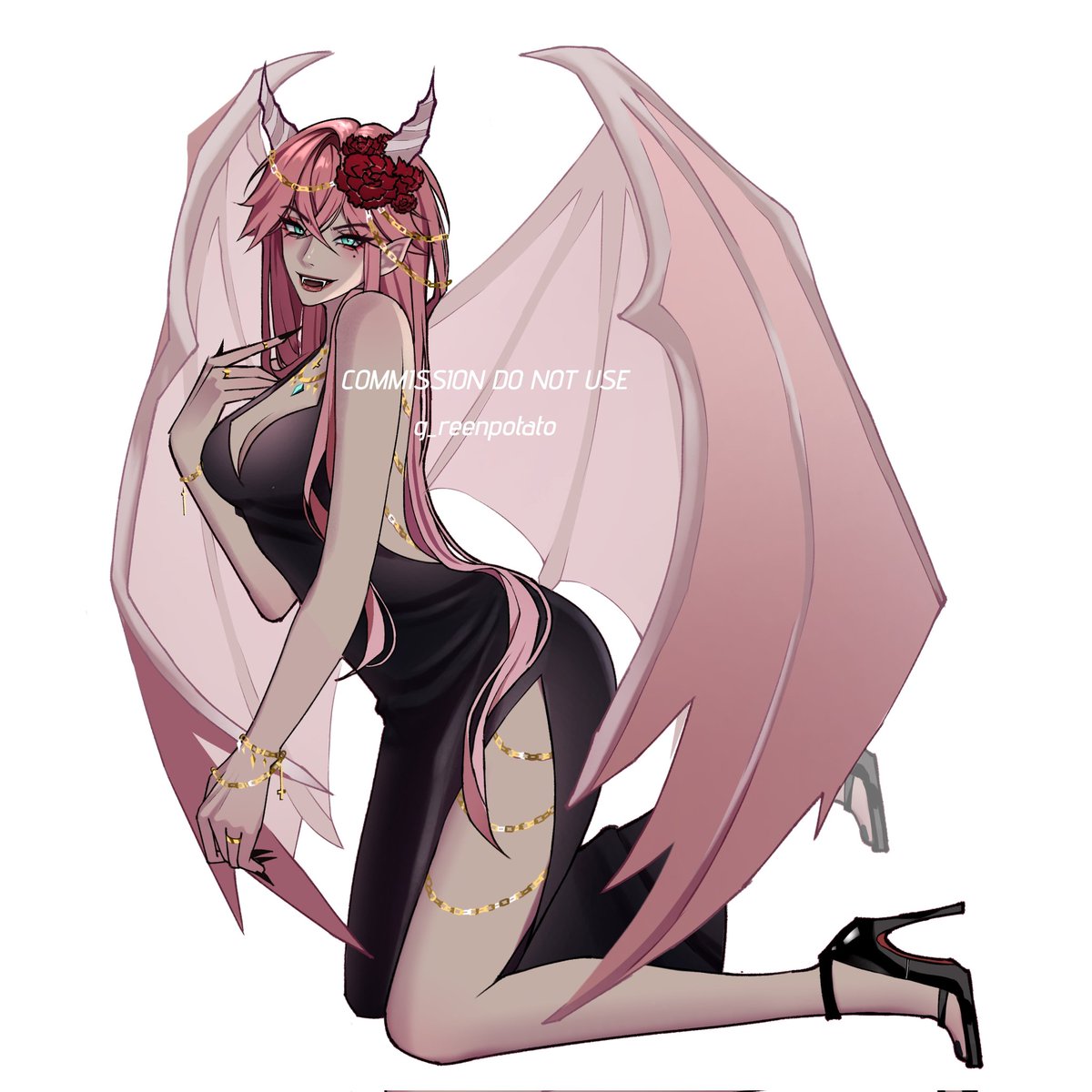 Thank you for trusting me 💚
Commissioned by: <a href="/krysanthemums_/">Krysanthemums</a> 

#VGenComms #VGen #Commission #artcommissions #commissionart