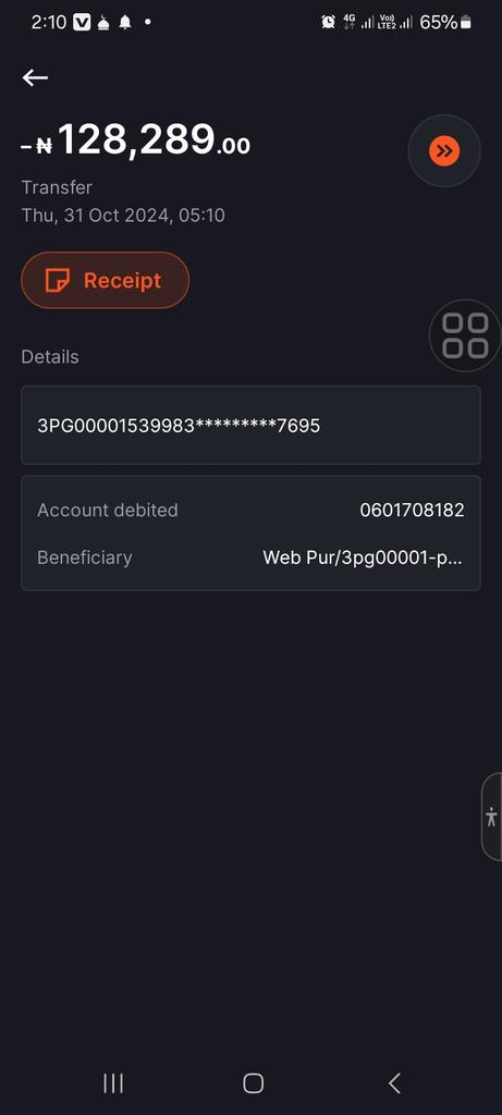 ola_shot's tweet photo. On Friday 5:10am I got debited 0f 128280 without initiating any transaction 0601708182 pls do something https://t.co/VzmoiQMags