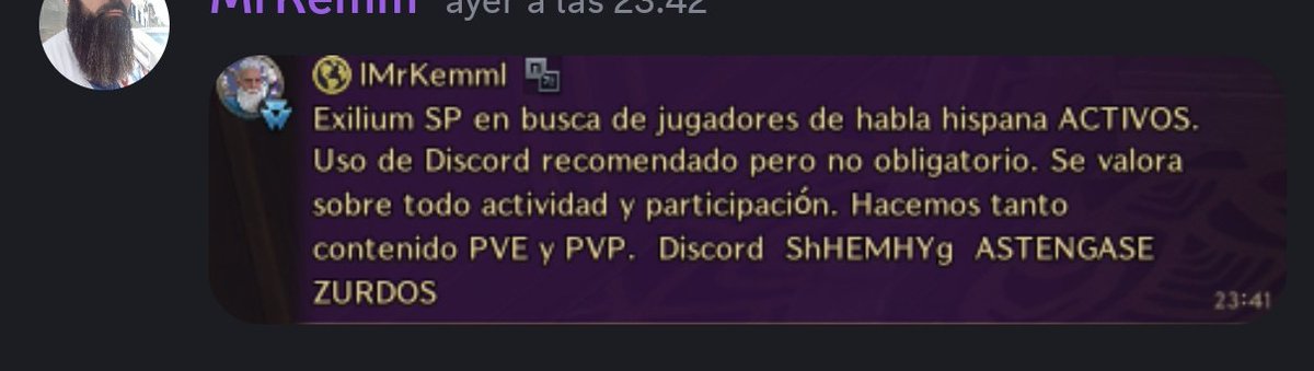 GTAIRON's tweet photo. @Veyron82_0 @thronelibertyES @playtlgame Nos falta el puto maki @Maquiniste  y el olezu. Que con este mensaje de clan seguro que entran lol https://t.co/E4guoGrlyj