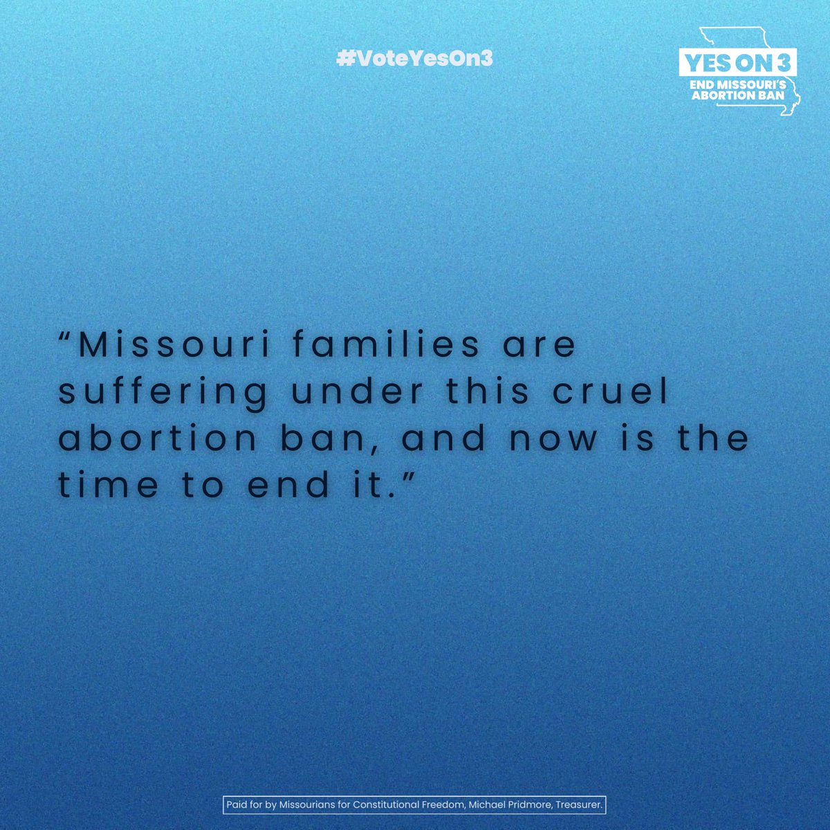 Over 500 doctors and 300 other medical professionals from every corner of Missouri signed onto a letter in support of Amendment 3. Join them in voting yes on 3 to end the state's abortion ban and protect reproductive freedom.