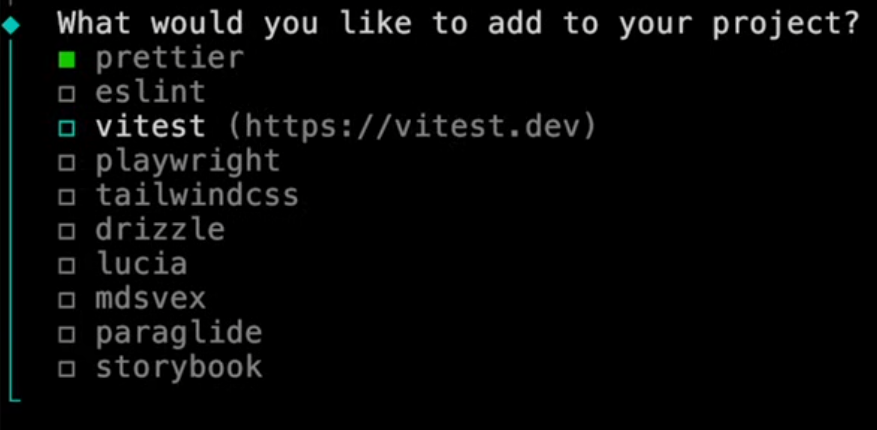 Try out the new
'npx sv create'
CLI command that the svelte team added along with Svelte 5

It makes it so easy to start new Svelte and Sveltekit projects!