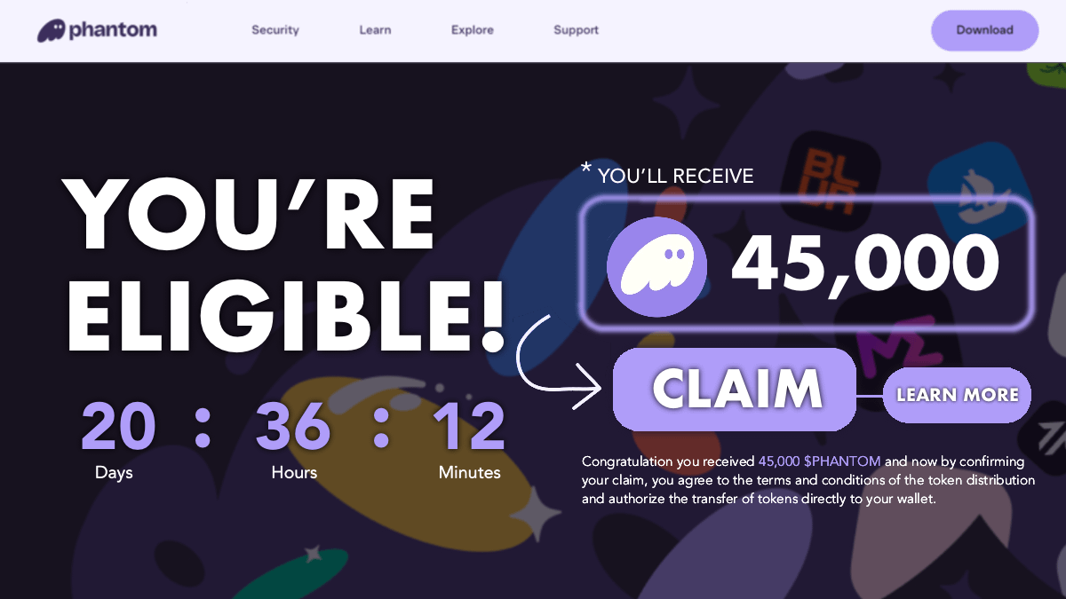 Shadow_CryptX's tweet photo. Phantom Wallet announced $PHNTM AIRDROP🚨

It will be biggest airdrop on $SOL ecosystem.
$1.2 BILLION AIRDROP

✦Time: 10 min/Potential: $5,000

A 🧵: Secure airdrop for Free https://t.co/4rRoTJFeKw