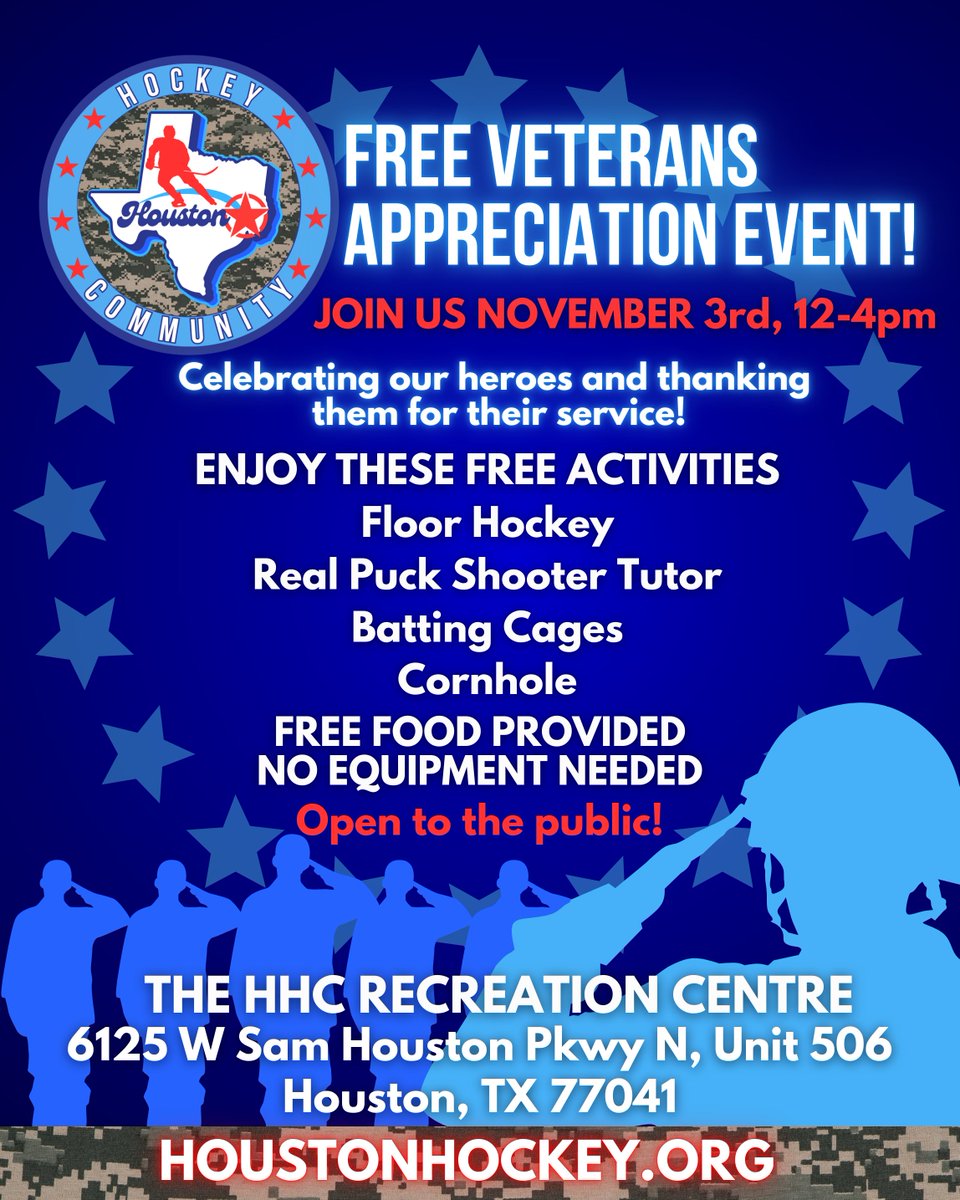 HAPPENING TOMORROW! Join us as we celebrate and salute our veterans.