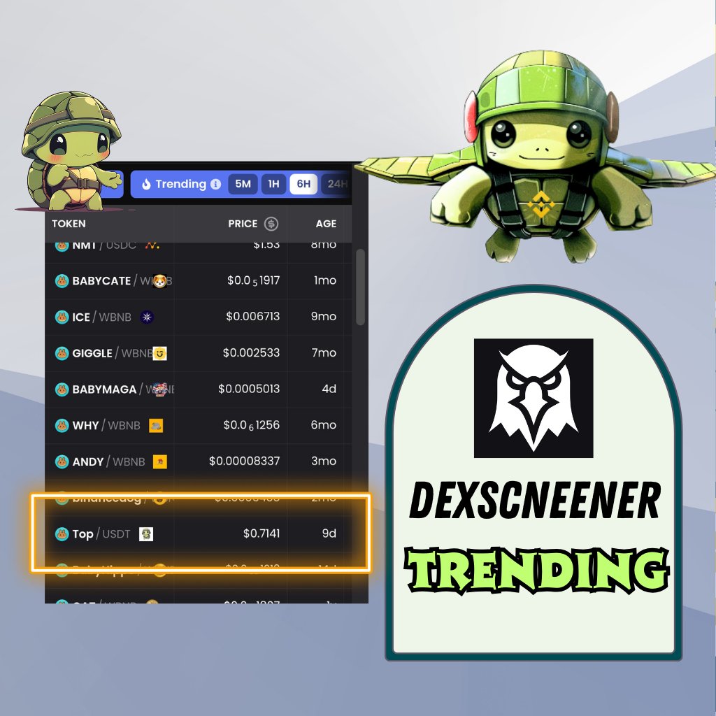 $Top TRENDING ON DEXSCNEENER HOT PAIR 🎉🎉🎉

dexscreener.com/bsc/0xb221aa58…

Check out $Top trading pair on Dexscreener and see what all the buzz is about! 🔥🔥

<a href="/dexscreener/">DEX Screener</a>

#trending #BSCCHAIN