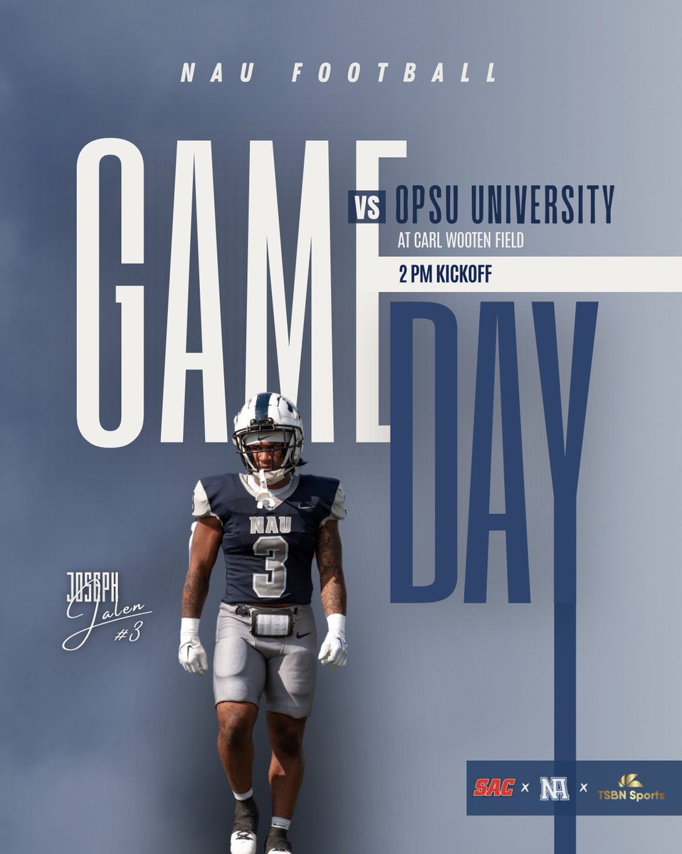 GAMEEEDAYYYY #BestDayOfTheWeek
🆚 : OPSU 
📆 : 11/2/2024
⏰ : 2:00 PM
🏟️ : Carl Wooten Stadium