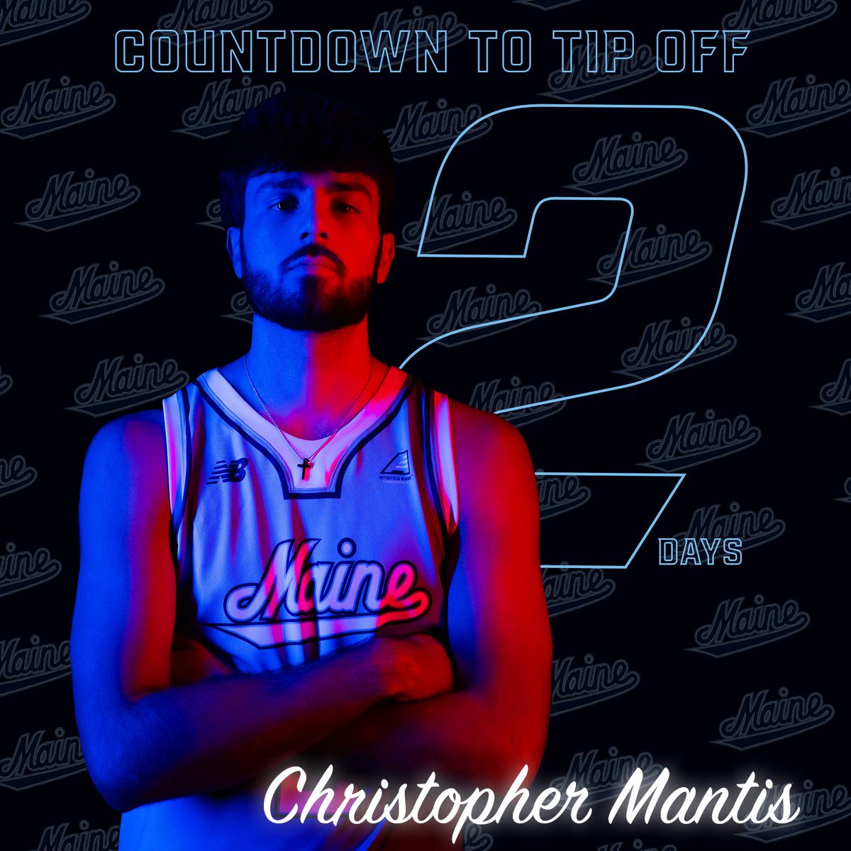MaineMBB's tweet image. 2️⃣ more days 🏀

#blackbearnation | #NCAA | #basketball