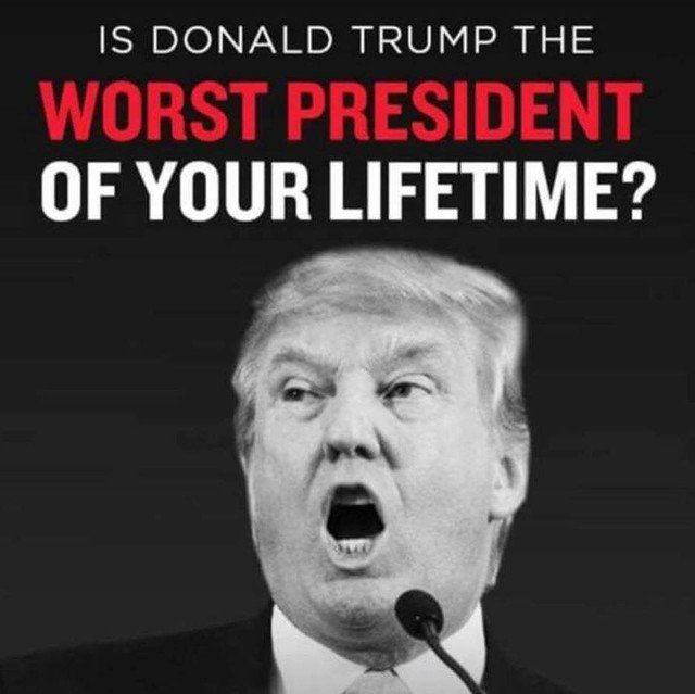 Damaan4u33's tweet image. IMHO, he is by far the worst president in my lifetime! What about yours? Is he the worst president in your lifetime? 🤔