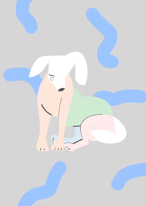 ラフまでで、タブロー制作に間に合わなかった絵。残念。 